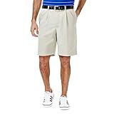 Haggar mens Cool 18 Pleat Front Expandable Waist Casual Shorts, String, 40 US