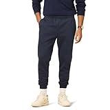 Amazon Essentials Men's Relaxed Joggers Sweatpants, Fleece, Comfortable Fit, Navy, Medium