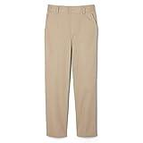 French Toast Boys' Big Pull-On Relaxed Fit School Uniform Pant (Standard & Husky), Khaki, 16