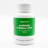 Amazon Basics - Probiotic, 5 Billion CFU, 8 Probiotic strains with 60 mg Prebiotic Blend, 60 Count Vegetarian Capsules, 2 Month Supply, Supports Healthy Digestion (Previously Solimo)