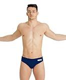 ARENA Men’s Water Polo Swim Brief Training and Game Bathing Swimsuit Water Sports Pool Accessories for Players, Navy/White, US Size 28