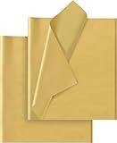 Gold Tissue Paper for Gift Bags - 30 Sheets of Gold Wrapping Tissue Paper Bulk Packaging Paper for Weddings Birthday DIY Project Christmas Gift Wrapping Crafts Decor (14 x 20 Inch)