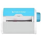 Xyron Create-a-Sticker, 5" Sticker and Label Maker Machine for Small Business and DIY Crafts, Includes Permanent Adhesive, Pre-Loaded (0501-05-10A)