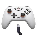 GameSir Nova Lite 2.4g Controller for PC, Steam, Switch, iOS and Android devices, Wireless Gaming Gamepad with Hall Effect Joysticks, Turbo Function - White