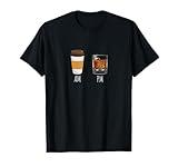 Morning Coffee Whiskey in the Evening - Latte AM Whisky PM T-Shirt