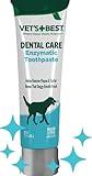 Vet's Best Enzymatic Dog Toothpaste – Vet Formulated Dental Gel for Teeth Cleaning, Fresh Breath, Tartar Control, Plaque Remover & Oral Hygiene for Dogs, 3.5 oz