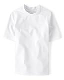 The Children's Place,Boys,Short Sleeve Rashguard,White,Medium