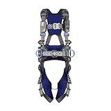 3M 1113127 DBI-SALA ExoFit X300 Comfort Construction Positioning Safety Harness, Construction Fall Protection, Aluminum Back and Hip D-Rings, Auto-Locking Quick Connect Leg and Chest Buckles, Large
