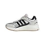 adidas CrazyChaos 2000 Sneaker, Off White/Matte Silver/Black, 4 US Unisex Big Kid