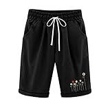 Day-Prime-Deals Today 2025 Linen Shorts for Women Casual 2025 Summer Shorts Bermuda Drawstring Beach Tennis for Women Resort wear for Black Small Day+Prime