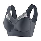 Womens Bras, Black + of + Friday Deals Today, Bras for Women Seamless Sexy Push Up Wireless Bra Posture Correcting Bra for Seniors Plus Size Ice Silk Gathering Bra
