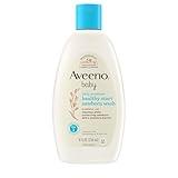 Aveeno Baby Healthy Start Nourishing Newborn Wash, Hypoallergenic Baby Body Wash with Prebiotic Oat Gently Cleanses Delicate Newborn Skin, Fragrance-Free, Tear-Free, Paraben-Free, 8 fl. oz