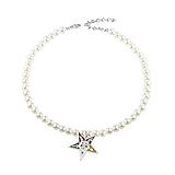UJIMS Sorority Gifts Order of The Eastern Star Necklace The Eastern Star Symbol Jewelry Sorority Five Colors Pearl Necklace (FiveColorsPearlNecklace)