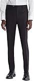 Calvin Klein Men's Slim Fit Dress Pants | Suit Pants for Men | Stretch Comfort Fabric, Tailored Silhouette, Wrinkle-Resistant, Ready-to-Wear | Black 33/30