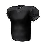EALER Boys' Time Out Youth Stretch Football Practice Jersey, Blank Football Jersey Mesh Athletic Football Shirt Practice Sports Uniform Black Medium