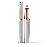Finishing Touch Flawless Brows Eyebrow Hair Remover Electric Razor for Women with LED Light for Instant and Painless Hair Removal (White)