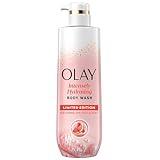 Olay Body Wash for Women, Intensely Hydrating, Pro-Hyaluronic Acid Serum Complex, Renews Moisture, Vitamin B3 Lameller Technology, For All Skin Types, Watermelon Summer Fizz Scent, 20 fl oz