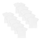 Hanes Boys' Undershirt, EcoSmart Short Sleeve Crew Shirts, Multiple Packs Available, Assorted, X-Large