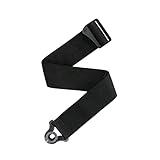 Planet Waves D'Addario Auto Lock Guitar Strap - Acoustic & Electric Accessories - Easy to Use Locking Straps - Uses Existing Buttons - Polypro - Black