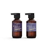 THEORIE Purple Sage Travel Set - Brightening Shampoo & Conditioner minis - Color Repair Formula - Eliminate Brassiness & Yellowing - Suited for Blonde & Highlighted Hair, Bottles 90mL each