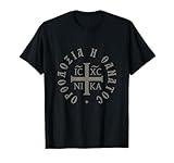 Orthodoxy Or Death Greek IC XC NIKA Christogram T-Shirt