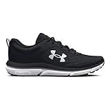 Under Armour Women's Charged Assert 10, (001) Black/Black/White, 10, US