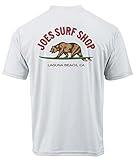 JOES SURF SHOP Surfing Bear Moisture Wicking Graphic Tee-XL-White