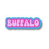 Buffalo New York Travel Sticker, Multiple Colors, Vinyl Laptop Water Bottle Sticker, Places I've Been, Trendy Luggage Decal, Vintage Travel Inspired (Cotton Candy)