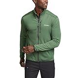 Eddie Bauer Men's Athletic Fit Activator Grid Long-Sleeve Full Zip Fleece, Irish Green, Large