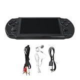X9 128 Bit Built-in 10000 5.1 inch 8G Retro Handheld Game Console with 3.5mm AUX Earphone Output/TV Output, Built-in 8GB Memory Supporting Formats for Music, Photos, Videos, E-book (Black)