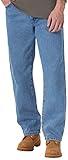 Rustler Men's Classic Regular Fit Jean, Stonewash, 36W x 32L
