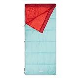 Coleman Flatlands 50°F Sleeping Bag, Made from 100% Recycled Material, Cool Weather Adult Sleep Sack
