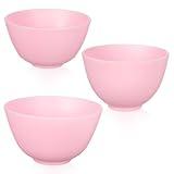Healifty Skincare Spatula 3Pcs Diy Face Mixing Bowl Facial Mud Bowl Silicone Facemask Bowl Cosmetic Beauty Tool for Home Salon Spa Face Skin Applicator Bowl