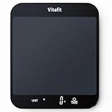 Vitafit 33lb/15kg Food Scale in 1g/0.1oz Precision, High Accuracy Assured by Professional Factory Since 2001, Kitchen Scale for Cooking and Baking, LED Display, Black