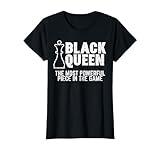 Black Queen Most Powerful Chess African American Women Gift T-Shirt