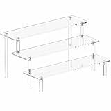 Acrylic Risers Display Stands, 3 Tier Perfume Organizer Display Shelf & Versatile Cupcake Stand Holder, Display Risers for Figures, Dessert Shelves for Party for Decoration and Organizer