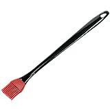 Chef Craft Select Silicone Basting Brush, 14 inch, Black/Red