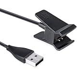Black Charger Compatible for Fitbit Alta, Replacement USB Charging Cable Clip for Fitbit Alta Fitness Tracker 100cm / 3.3ft Arm and Wristband Technology, Charging Cables Accessories