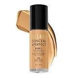 Milani Conceal + Perfect 2-in-1 Foundation + Concealer for a Flawless Complexion, Under Eye Corrector, Cover Redness and Imperfections, Waterproof and Sweatproof - Sand Beige