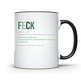 Funny Coffee Mug - Irish Slang Mug - FECK Definition Cup - Hilarious Irish Expression - Unique Language Humor - St. Patrick's Day Mug - 11 Ounce - Enjoy Your Favorite Beverage with Style - CCMUG13636