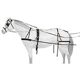 Tough 1 Deluxe Nylon Driving Harness, Horse , Black