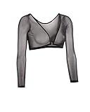 Sleevey Wonders Women's Basic 3/4 Length Slip-on Mesh Sleeves 2X Navy