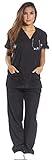 Just Love Women's Black Scrub Set - 3X,Black,3X