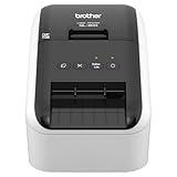 Brother QL-800 High-Speed Professional Label Printer, Plug & Label Feature, Brother Genuine DK Pre-Sized Labels, Multi-System Compatible – Black & Red Printing Available (Required USB Cable Included)