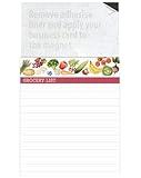 Business Card Magnet Notepads and Designer Envelopes, Peel and Stick Your Business Card, Year Round Magnetic Marketing Supply (Pack of 100, Produce Grocery List)