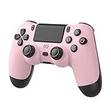 ADHLEK for PS4 Wireless Controller,Remote Controller for PS4/Slim/Pro,with Dual Vibration Game Joystick Pink