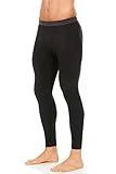 Thermajohn Long Johns for Men, Thermal Underwear for Men Long Underwear Mens Leggings Thermal Pants Cold Weather Bottoms (Black, Large)