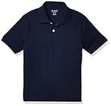 The Children's Place boys Uniform Soft Jersey Polo Shirt, Nautico, L 10-12 husky
