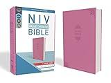 NIV, Value Thinline Bible, Large Print, Leathersoft, Pink, Comfort Print