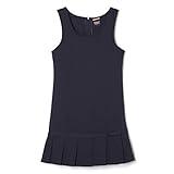 French Toast Girls' Little Pleated Ribbon Bow Jumper, Navy, 5
